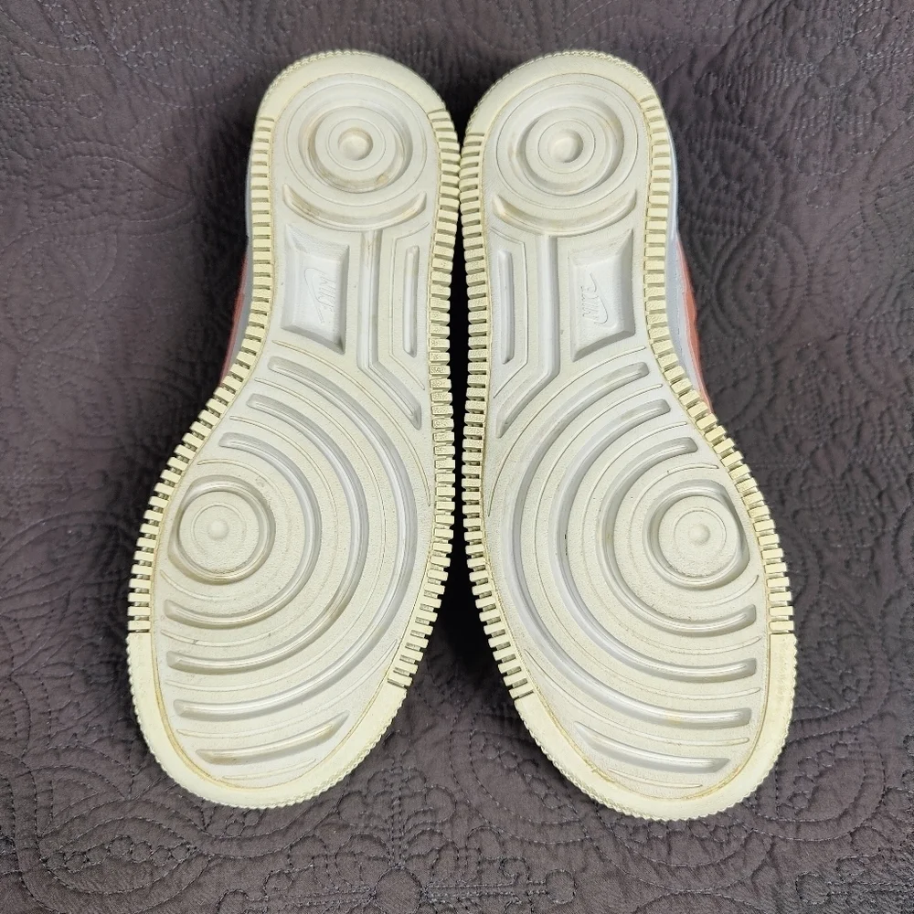 Nike Air Force 1 Shadow Washed Coral White Sneakers Women's Shoes Size 8 - Picture 9 of 9